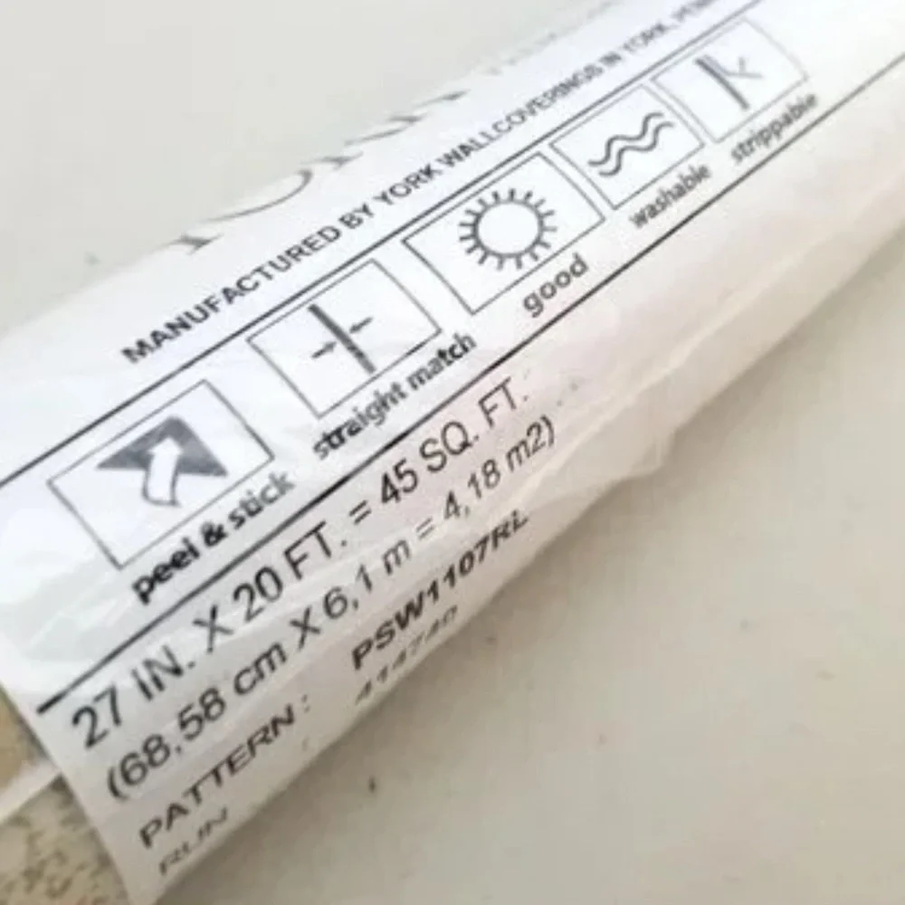 New Candice Olson x York Anthropologie Inner Beauty Spa Blue Gray Peel / Stick